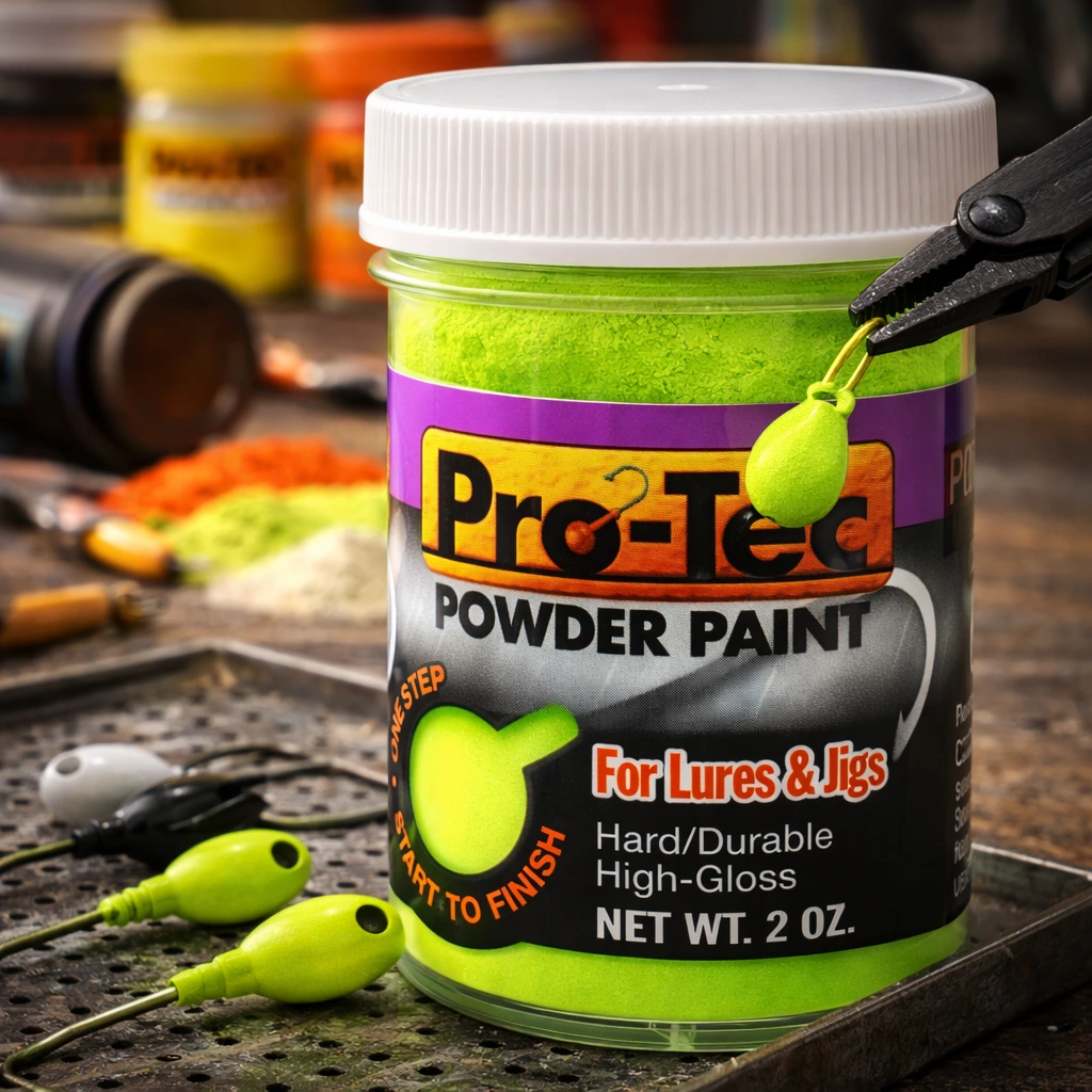 Pro-Tec Jigs and Lures Powder Paint, Jig Head Fishing Lure Paint
